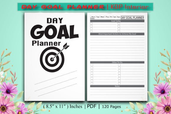 Download Day Goal Planner | KDP Interior - Goal planner Collection