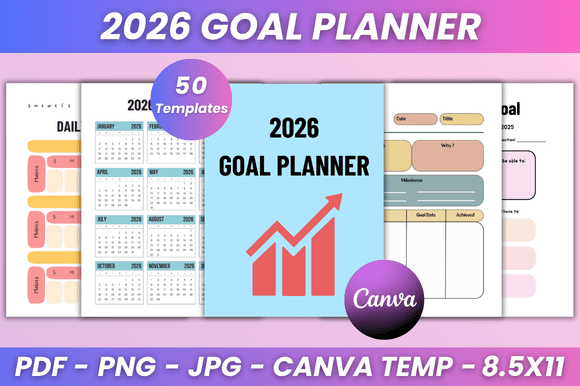 Download 2026 Goal Planner Kdp Interior - Goal planner Collection