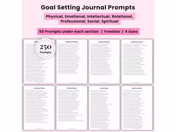 Download Goal Planner BUNDLE, 2025 Goals Tracker - Goal planner Collection