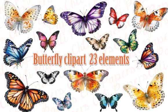 Download Watercolor Butterfly Clipart,Butterflies - Butterflies Collection