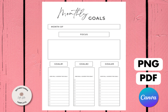 Download Monthly Goal Planner Printable - Goal planner Collection