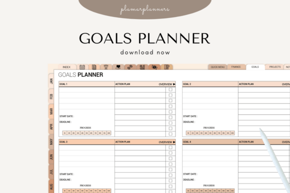 Download Goal Planner – Printable - Goal planner Collection
