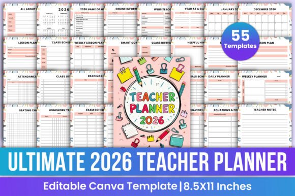 Download Ultimate 2026 Teacher Plan Bundle Canva - Teacher Collection