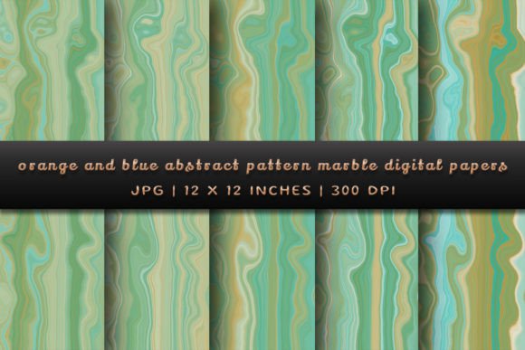 Download Orange and Blue Abstract Pattern Marble - Premium Bundle