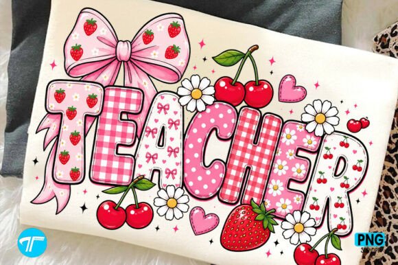 Download Preppy Teacher Strawberry Summer Shirt - Teacher Collection